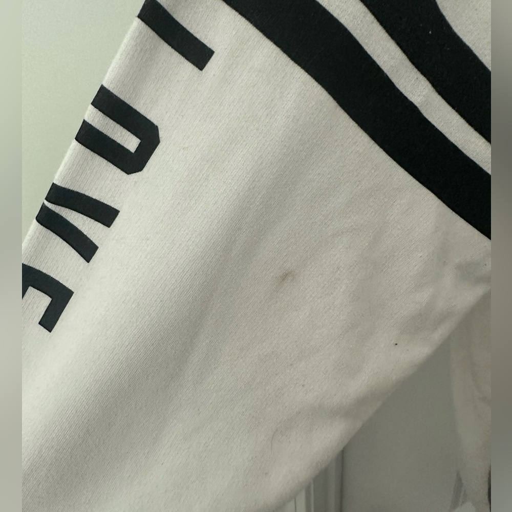 PINK White Palm Tree Off-Shoulder Sweatshirt - Picture 5 of 5